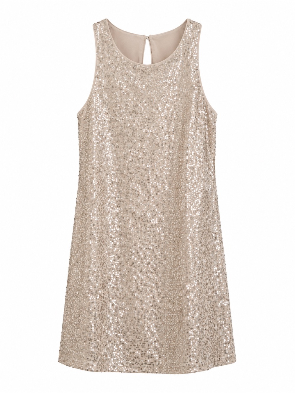 Hollister Girls' Sleeveless Sequin Dress in Champagne Gold